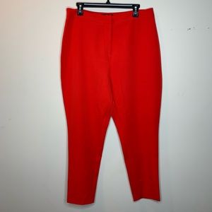 Red cigarette trousers